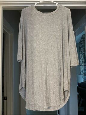 Light Gray Women's Relaxed Tunic